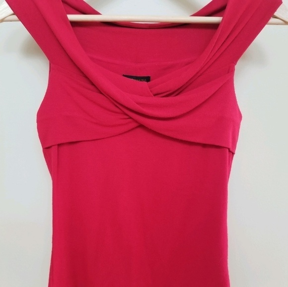 BCBGMAXAZRIA Off The Shoulder Red Blouse Top Small - Picture 2 of 5